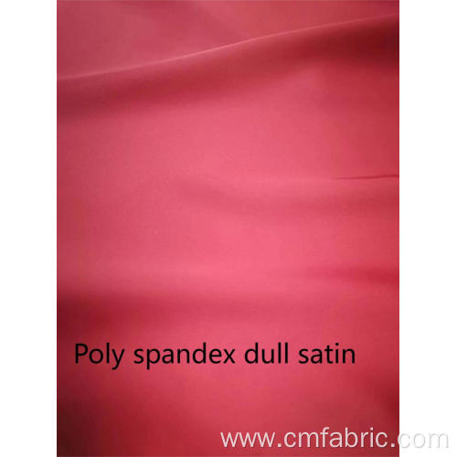 Woven Polyester Spandex Dull Satin Fake Acetate Fabric